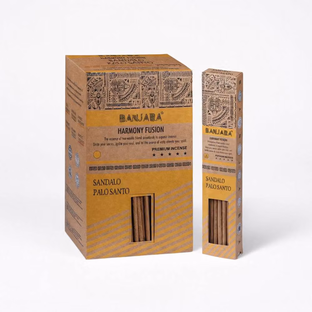 KDMD Banjara Palo Santo Smudge Sticks with Sandalwood and Herbs, Brown – 2