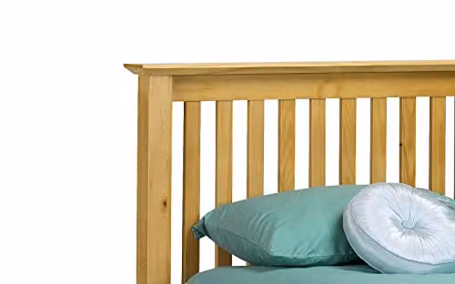 Julian Bowen Barcelona Low Footend Bed, Brown Pine, W/D/H: 120 x 200 cm – 1