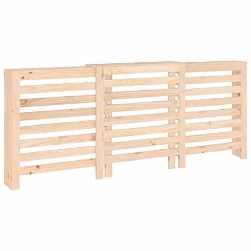 vidaXL Solid Wood Pine Radiator Cover, Natural, W/D/H: 210 x 21 x 85 cm – 1
