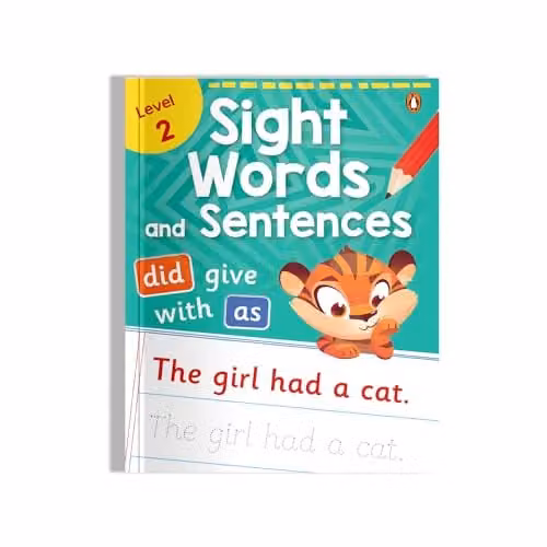 Penguin Early Learning Series Sight Words and Sentences Level 2: First Practice Workbook for Preschool Kids and Toddlers with Vocabulary Development Activities, Multicolour