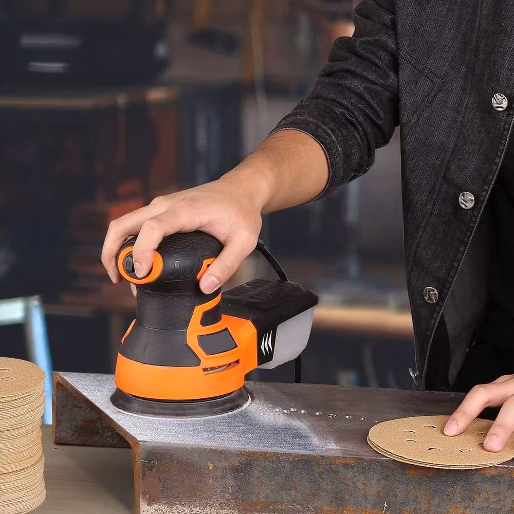 PAWNORA 100-Piece Brown Round Orbital Sander Sanding Discs – 5
