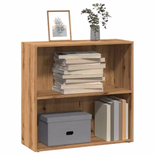 vidaXL Artisan Oak Bookcase in Brown, W/D/H: 80 x 30 x 77 cm – 3