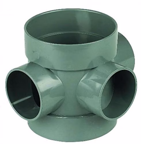 FloPlast Grey Solvent Weld Soil Short Boss Branch Pipe SS583