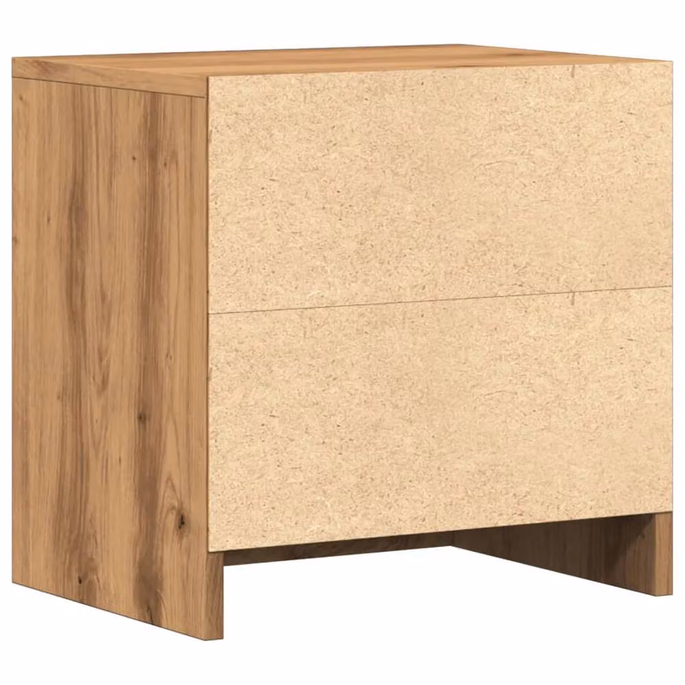 Berkfield Home Artisan Oak Bedside Cabinets, Set of 2, Brown, W/D/H: 40 x 30 x 40 cm – 4