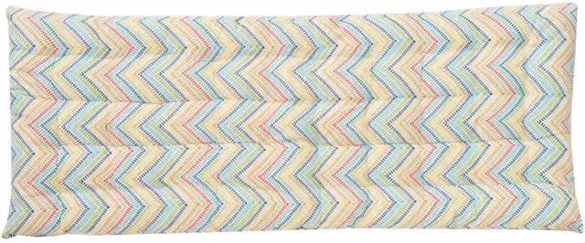 Ascalon Design Ltd Zigzag Print Bench Seat Pad, Multicolour, W: 110 cm, D: 40 cm, H: 5 cm