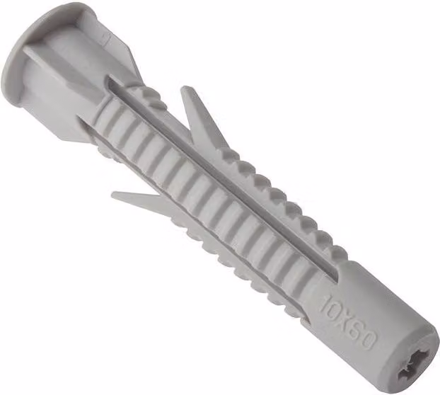 Forgefix Universal Nylon Plasterboard Fixing Plugs, Grey, 25 Pack