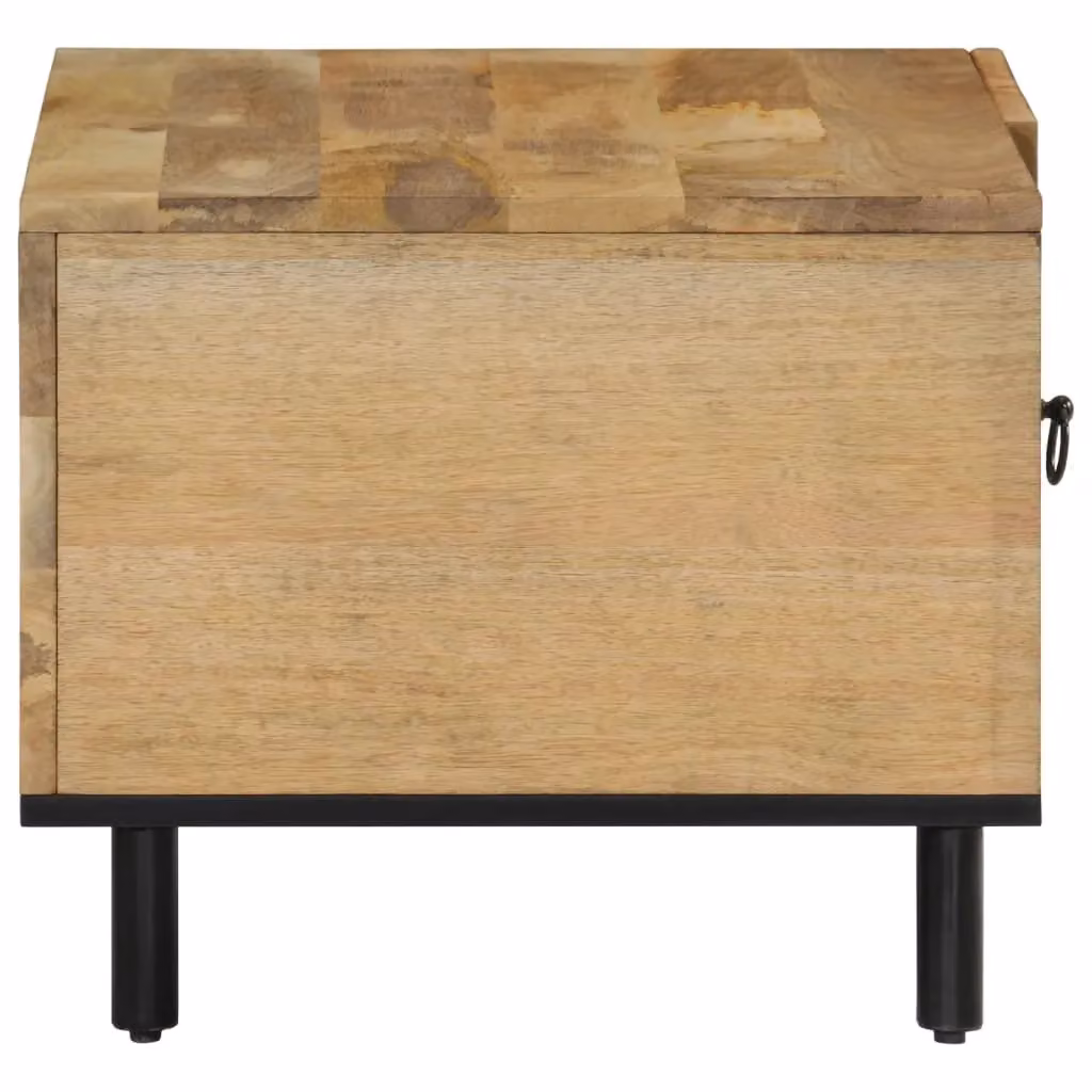 Berkfield Home Mango Wood Coffee Table in Brown, W: 80 cm, D: 50 cm, H: 40 cm – 3