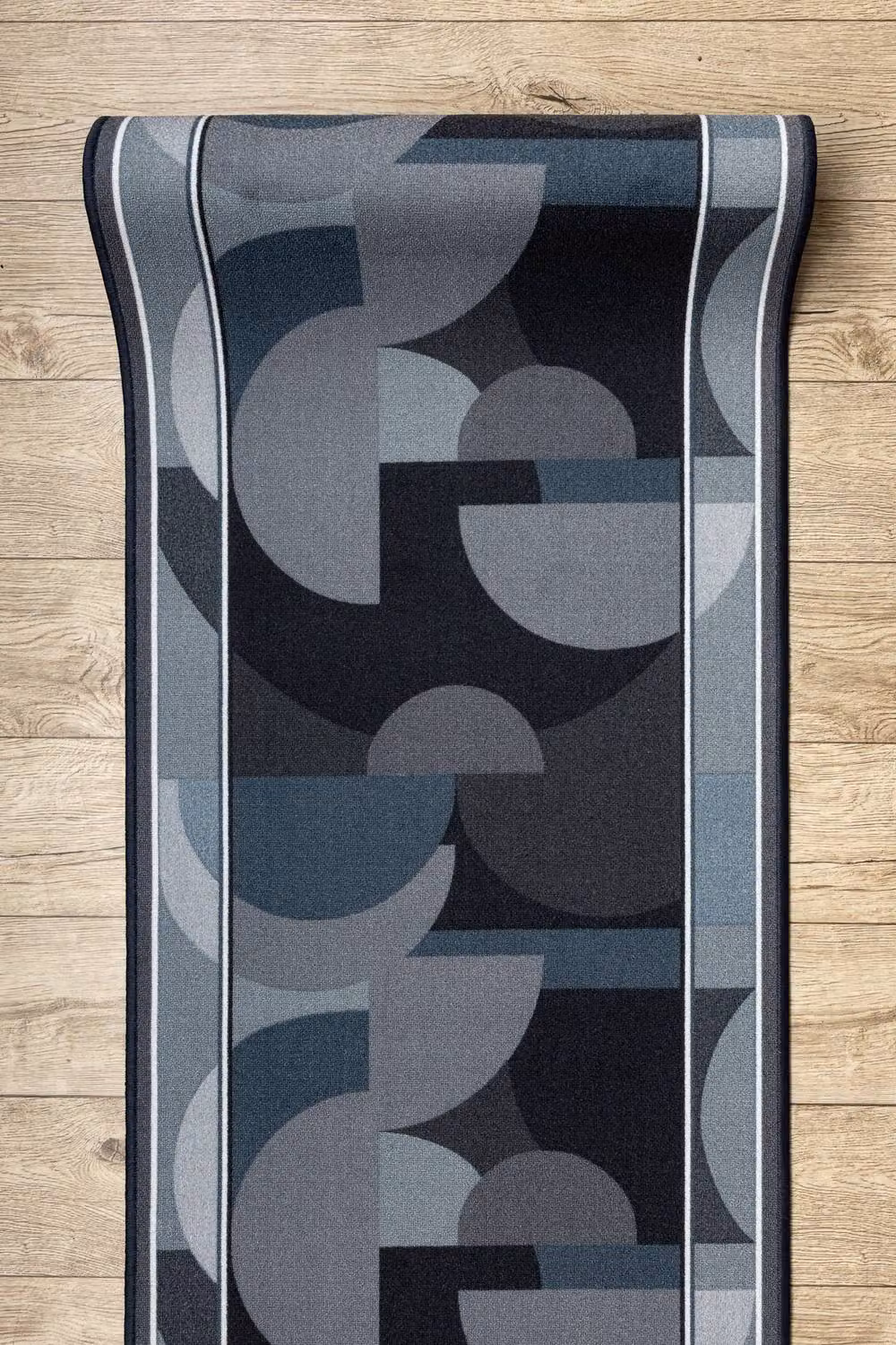 RugsX Malis Anti-Slip Grey Runner, W: 100 cm, L: 420 cm – 4