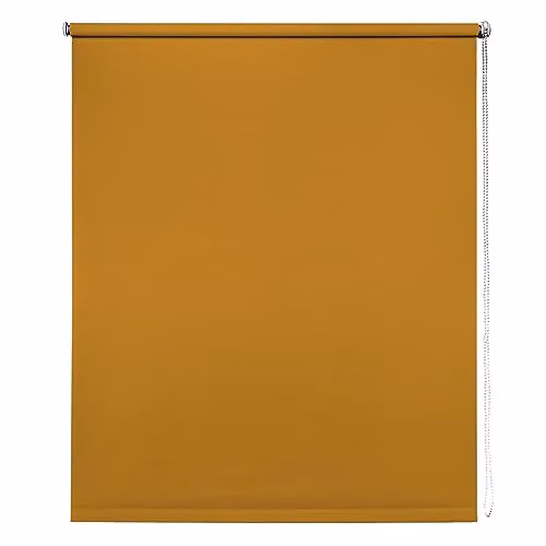 New Edge Blinds Thermal Blackout Roller Blind in Ochre, Width: 90 cm, Height: 165 cm – 1