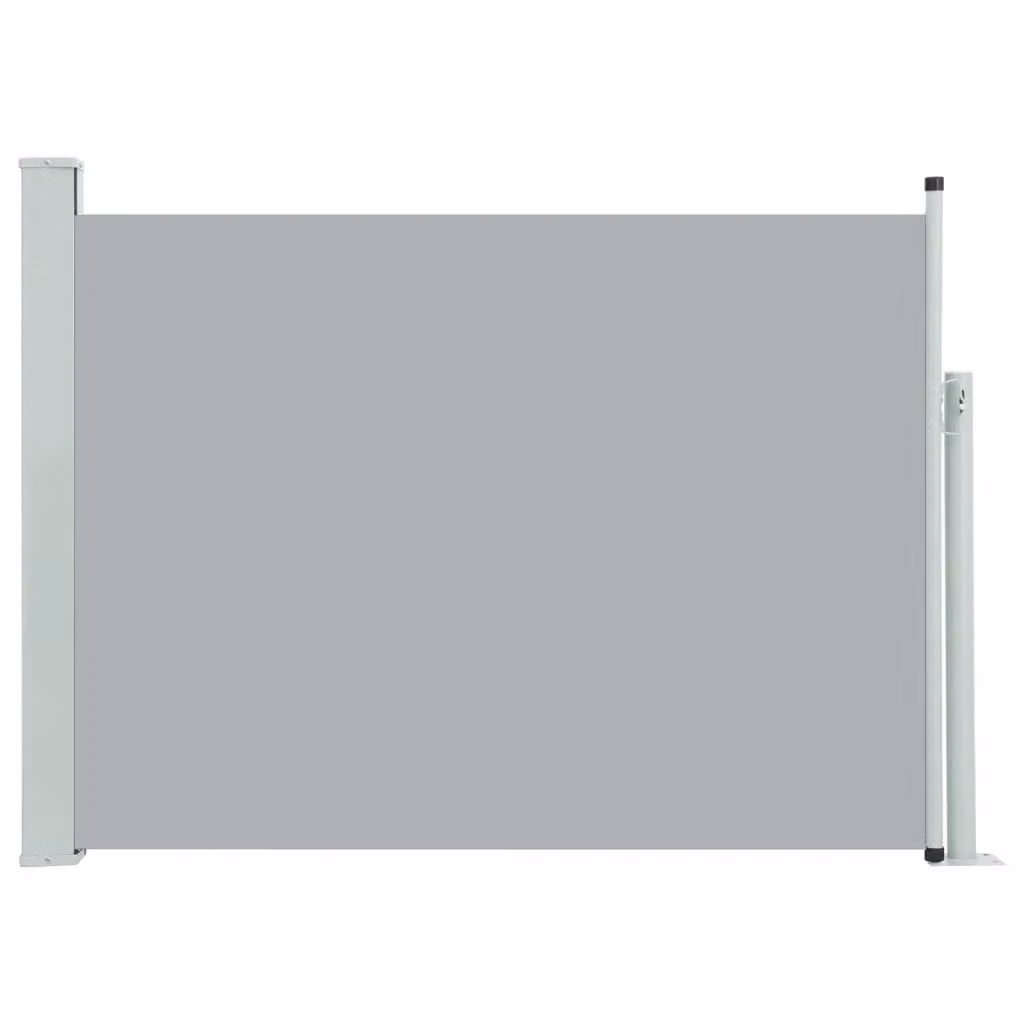 Berkfield Home Grey Retractable Side Patio Awning with Manual Pull and Steel Frame, W: 120 cm, L: 500 cm – 2
