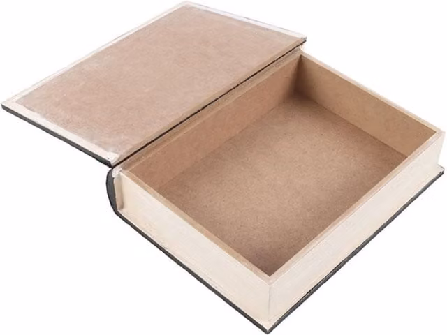 KDMK Gothic Raven Book Shaped Storage Box in Black