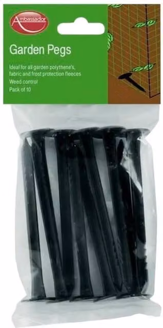 Ambassador Black Plant Support Garden Pegs, Pack of 10 – 1