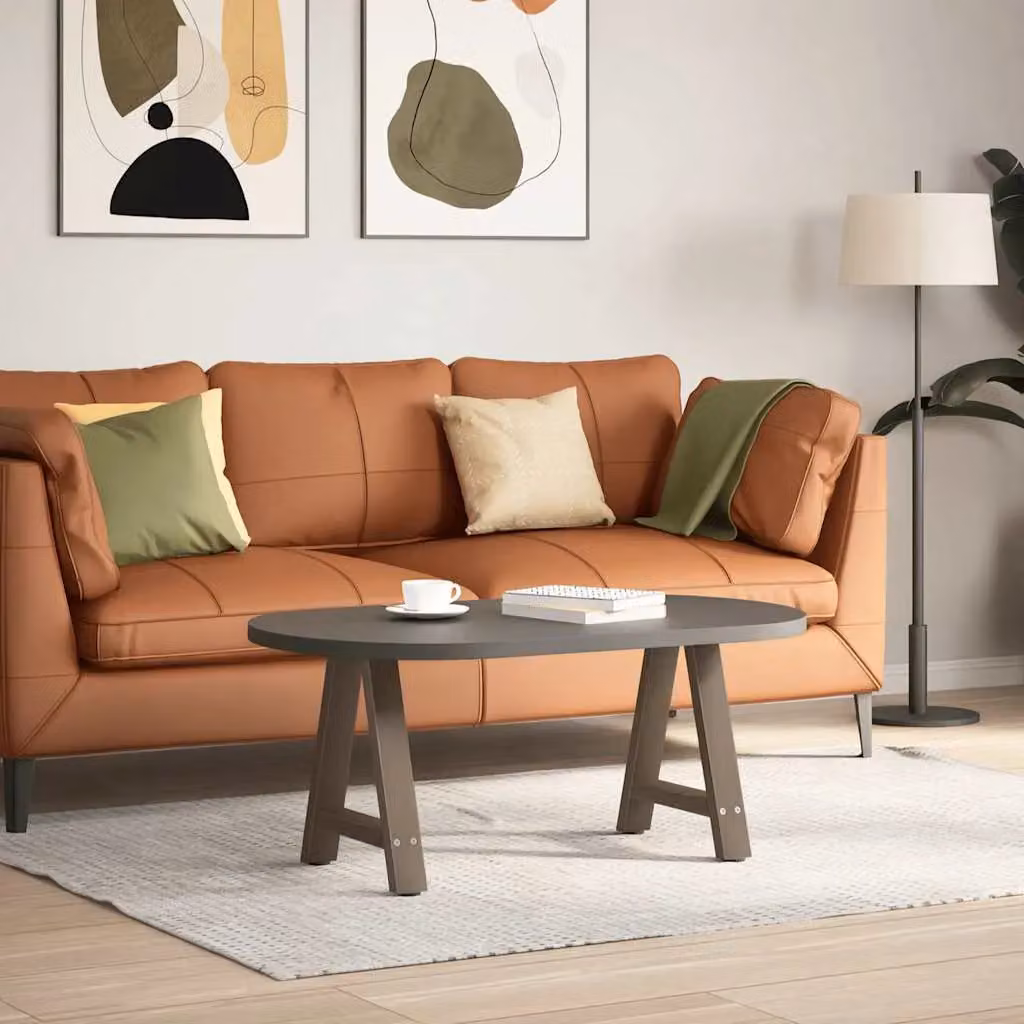 Berkfield Home A-Shaped Steel Coffee Table Legs, 2 Pieces, Black, W: 38 cm, H: 42-43 cm – 2