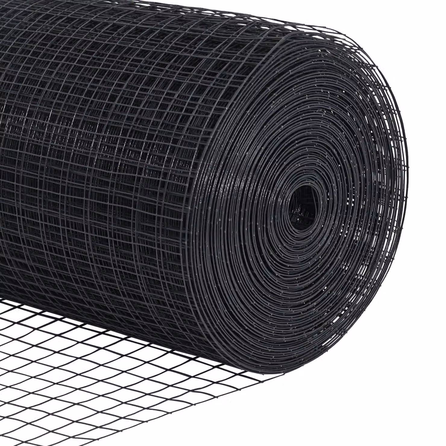 Berkfield Home Steel Welded Wire Fence with 7 Spike Posts, Grey and Black, W: 140 cm, L: 10 m – 5
