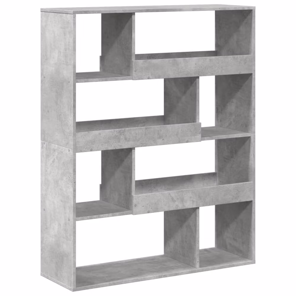 Berkfield Home Concrete Grey Room Divider in Engineered Wood W/D/H: 100 x 33 x 125.5 cm – 3