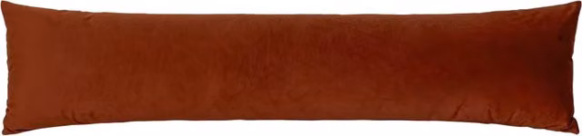 Opulence Velvet Draught Excluder in Orange