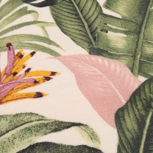 OHS Green Floral Microfibre Quick-Drying Beach Towel, W/D/H: 71 x 152 cm – 4