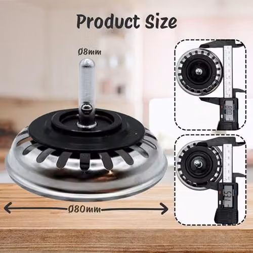 McAlpine BWSTSS-TOP Kitchen Sink Strainer Plug, Stainless Steel, Silver – 3