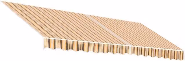 Berkfield Home Replacement Polyester Awning Fabric in Multicolour Stripe, W 4 m x D 3.5 m