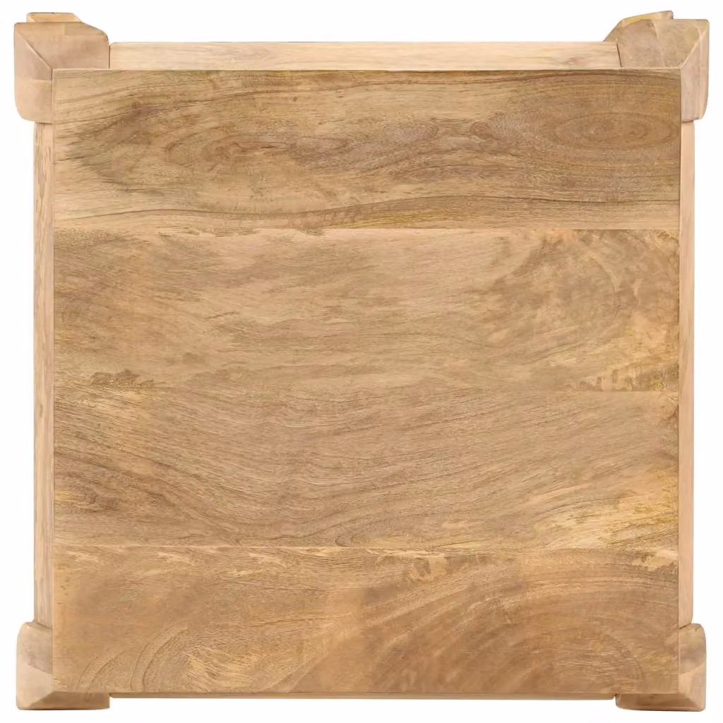 Berkfield Home End Table in Brown Solid Mango Wood W/D/H: 45 x 45 x 40 cm – 2