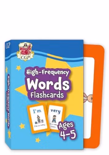 CGP High-Frequency Words Flashcards for Ages 4-5 (Reception) Multicolour Paper Flashcards