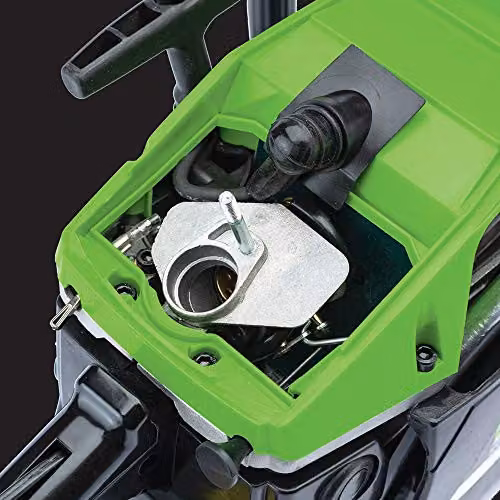 Draper 45cc Petrol Chainsaw with 1.7KW 2 Stroke Engine and 450mm 18 inch Oregon Bar in Green and Black – 3