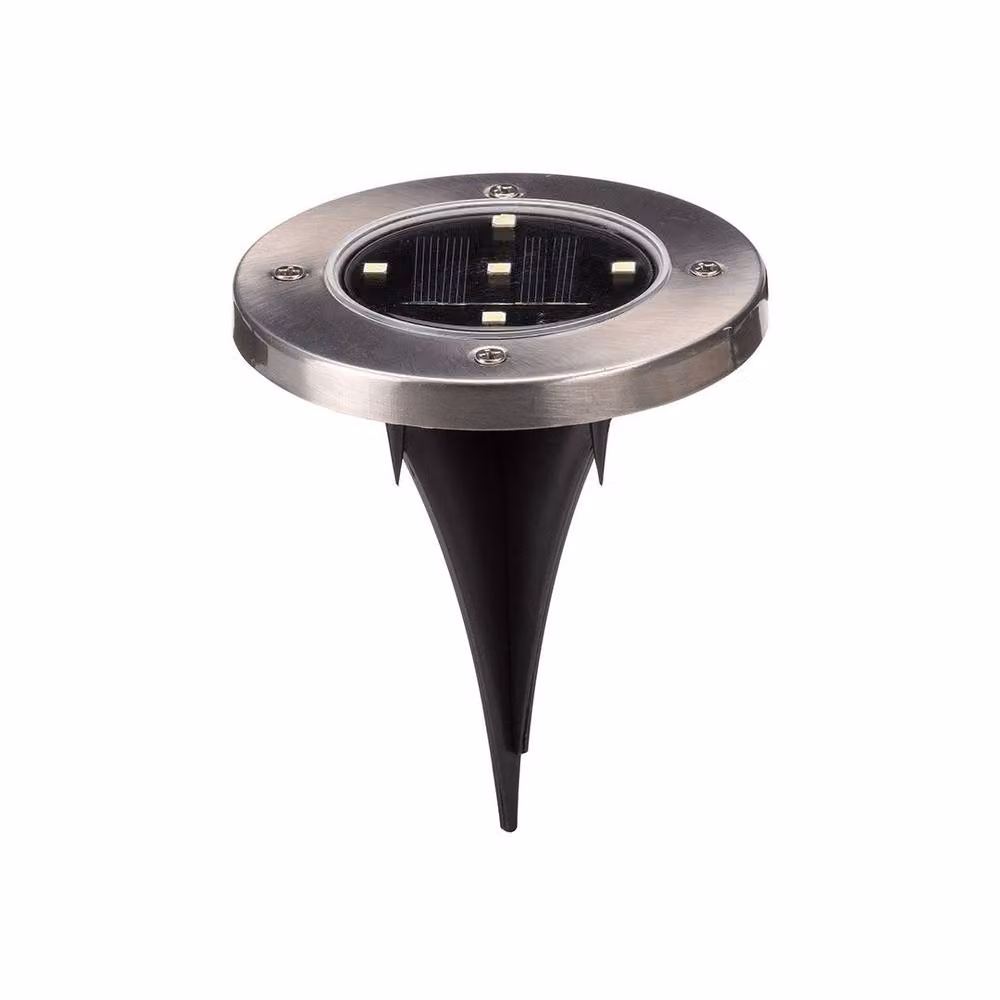 Smart Garden Products Solar Powered LED Path Up Lights, 4 Pack, Silver – 4