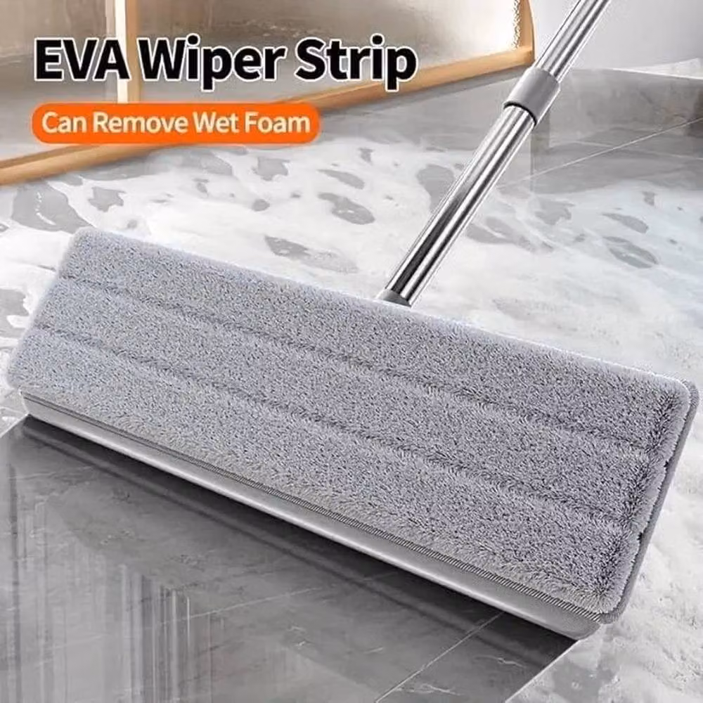 VOGREX Premium Compact Flat Mop and Bucket Set with Scraper, Multicolour – 2