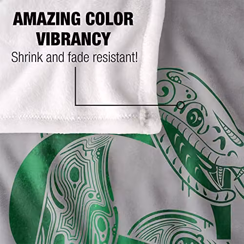 LOGOVISION Harry Potter Slytherin S Logo Super Soft Fleece Throw Blanket, White, W/D/H: 152 x 127 cm – 3