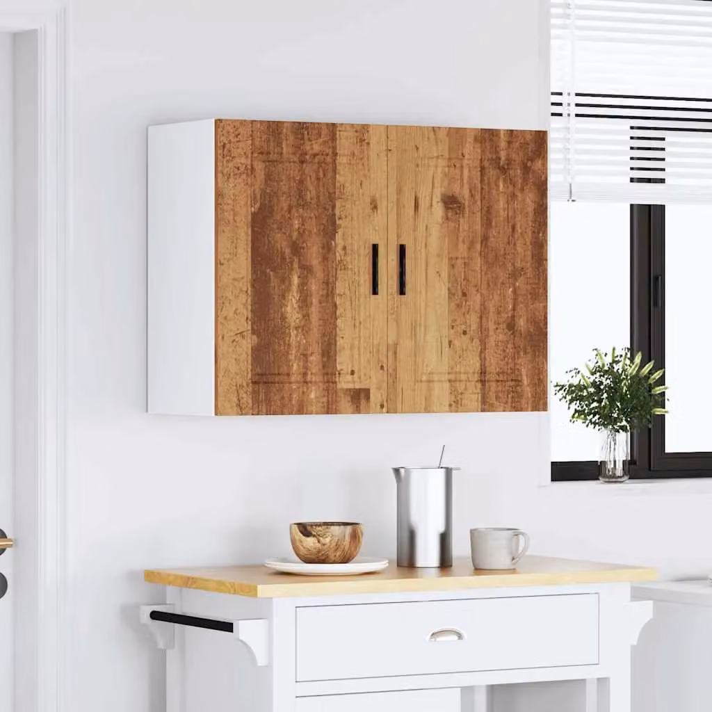 Berkfield Home Porto Old Wood Kitchen Wall Cabinet in Brown – 3