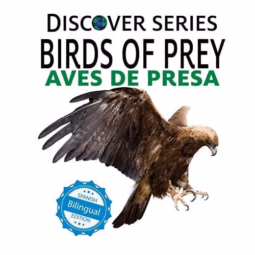 Xist Kids Bilingual Spanish English Birds of Prey / Aves de Presa Multicolour Paper Book, W: 21.59 cm, H: 21.59 cm