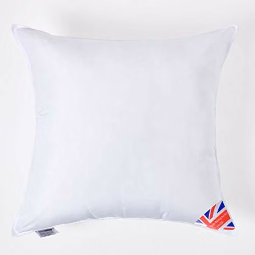 Homescapes White Super Microfibre Square Cushion Inserts W/D/H: 90 x 90 x 90 cm