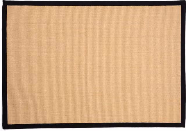 Esselle Swinton Natural Beige Sisal and Jute Boucle Rectangular Rug, W: 160 cm, D: 230 cm
