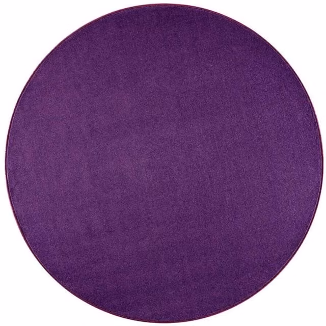 Hanse Home Modern Plain Rectangular Polypropylene Rug in Purple, W: 160 cm, L: 240 cm