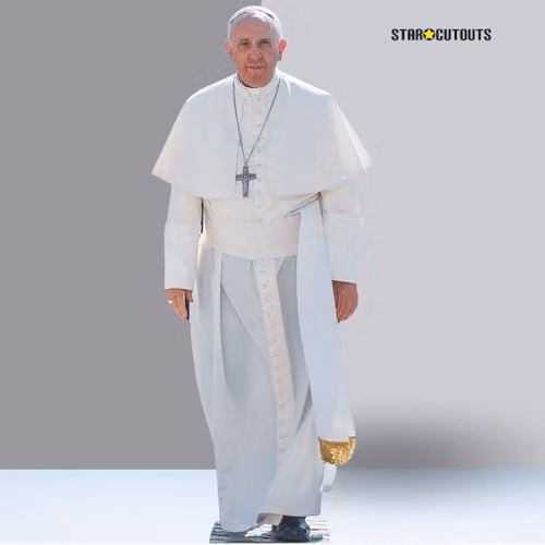 Star Cutouts Ltd SC940 Pope Francis Life Size Cardboard Cut Out, Multi-Colour, H x W x D: 176 x 72 x 176 cm – 4