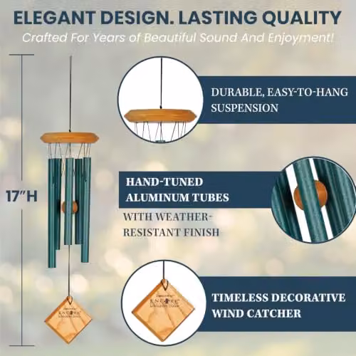 Woodstock Chimes Chimes of Mars Windchime in Green – 3