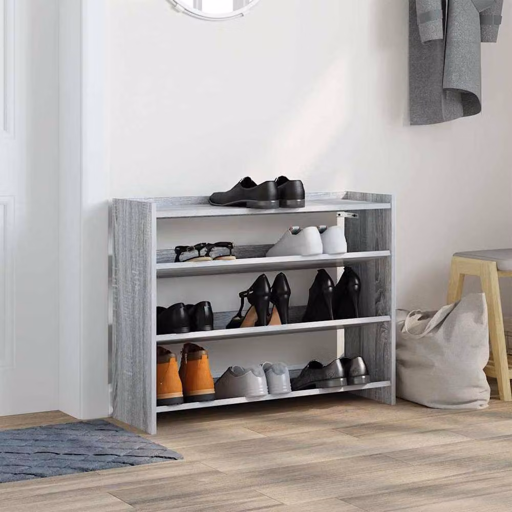 Berkfield Home Grey Sonoma Shoe Rack, W/D/H: 80 x 25 x 62 cm – 3