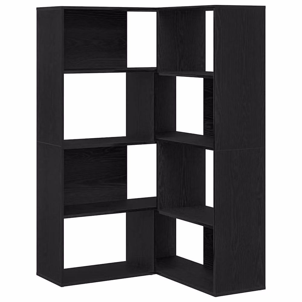 Berkfield Home Modern Corner Cabinet in Black Oak, W/D/H: 140 x 30 x 140 cm – 3