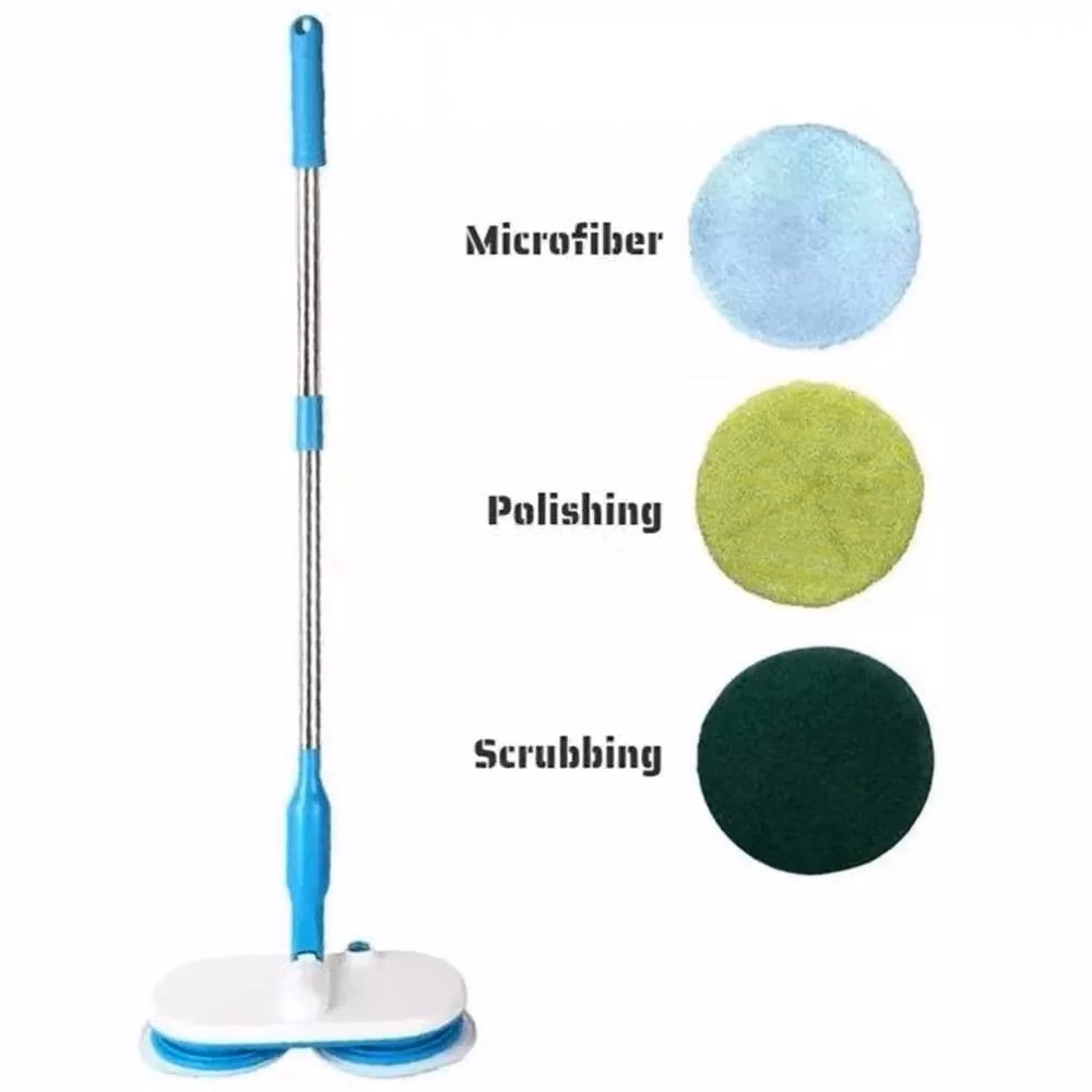 PAWNORA Rechargeable Motorised Spin Mop with 6 Cleaning Pads in Blue – 2