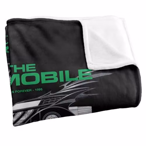 LOGOVISION Batman Forever (1995) The Batmobile Super Soft Silky Touch Fleece Throw Blanket, Multicolour, W: 152 cm, D: 127 cm – 2