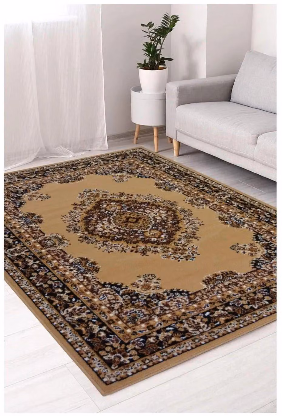 THE RUGS Maestro Collection Traditional Design Brown Oriental Rug, W: 160 cm, L: 230 cm – 3
