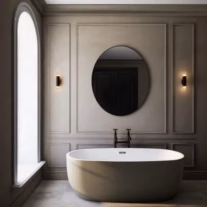 CTO Lighting Roma Short Black Metal Up and Down Wall Light