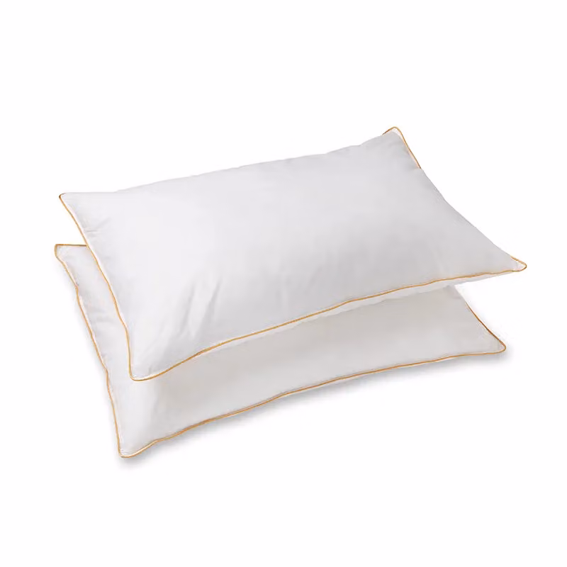 Snug City Luxury Goose Feather and Down Pillow Pair with 100% Cotton Cover in White – 2