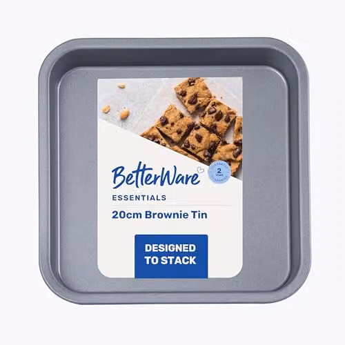Betterware Essentials Non-Stick Silver Brownie Tin – 1