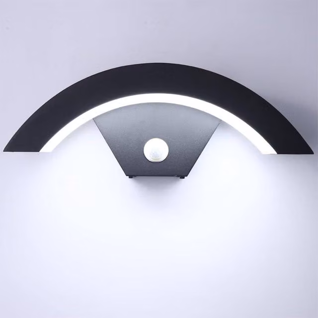 Goeco 24 W LED Outdoor Wall Floodlight with Motion Sensor, IP65 Waterproof, 6500 K Cool White, Black – 1