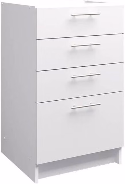 JD Greta Kitchen Base Drawer Unit in White Matt
