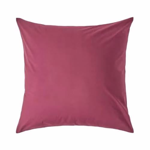 Homescapes Egyptian Cotton Percale Euro Pillowcase, Purple, W/D/H: 80 x 80 x 0 cm, 200 TC – 2
