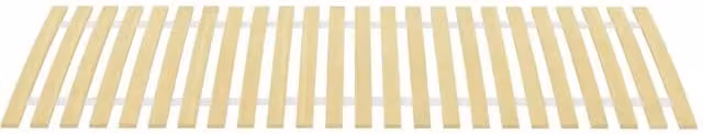 Berkfield Home Slatted Bed Base with 24 Cambered Sprung Wood Slats, W/D/H: 80 x 200 cm, Natural