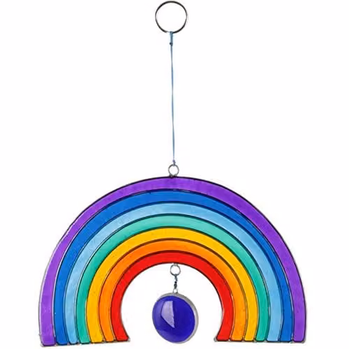 Something Different Rainbow Glass Sun Catcher, Multicoloured