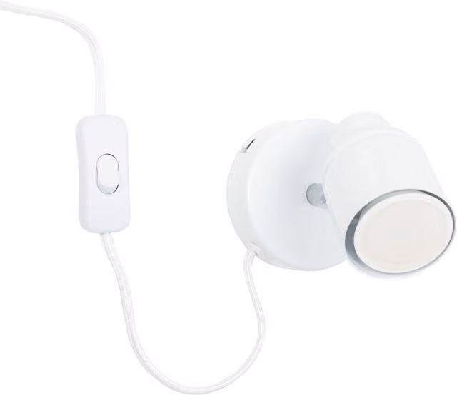 ValueLights White Adjustable LED Indoor Wall Spotlight with GU10 Bulb